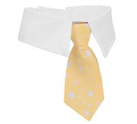 JOINPAYA Cravate pour Animaux de Compagnie en Coton Polyester Or Motif Étoile, Design Chic Formel, Accessoire Photo et Décoration pour Festivals