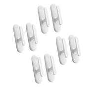 JOINPAYA Crochet à ficelle aveugle Support de cordon de store 8 pièces ABS blanc Surface lisse pour stores et rideaux à la maison et au bureau