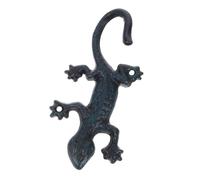 JOINPAYA Crochet Mural en Fer Forgé Design Gecko pour Jardin et Maison, Support Suspendu Robuste avec Vis et Chevilles, Décoration Murale Fonctionnelle et Moderne