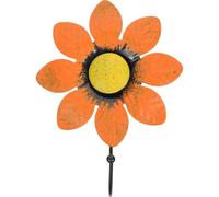 JOINPAYA Crochet Mural en Fer Style Fleur Orange, Porte-manteau Mural Multifonction pour Entrée et Salle de Bain, Crochet Domestique Robuste et Décoratif pour Suspendre Manteaux, Paquet