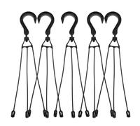 JOINPAYA Crochet Suspendre pour Panier Suspendu, Support Plastique Noir 25 | Charge 2,5kg, Fixation au Plafond, Position Multiple, pour Plantes Vertes et Jardinières D’herbes