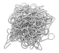 JOINPAYA Crochet Voiture en Acier S pour Fixation Housses de Siège de Voiture, Lot de 100pcs, Facile à Installer, pour Coussins de Siège Auto Argentés