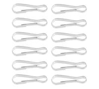 JOINPAYA Crochets Acier Inoxydable 20 Pièces Mousquetons Robustes pour Suspendre Hamacs Tunnel et Animaux en Peluche, Clips à Ressort Métalliques pour Habitats Petits Animaux et