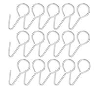JOINPAYA Crochets S en Acier Argenté Charge Maximale 4,5 Kg Installation Facile Lot de 50 Pièces, Fixation Polyvalente pour pour Housse de Siège de Voiture