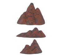 JOINPAYA Décor de Jardin Miniature en Céramique, Lot de 3 Pièces, Forme Montagne Zen Orientale, Base Stable pour Bonsaï et Mousse, pour Bureaux et Tables à Thé