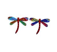 JOINPAYA Décoration Murale Libellule en Art de Clôture pour Intérieur et Extérieur Pendentif Suspendu Solide Décor Unique pour Chambre d'Garçon et Filles pour Jardin et Patio