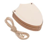 JOINPAYA Découpes en Bois Bouclier 14 CM 10 Pièces DIY Plaques en Bois à Décorer pour Décorations Murales Étiquettes Anniversaire et Décorations de Noël à Suspendre