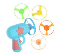 JOINPAYA Disque Volant Interactif pour de Chasse avec Lanceur pour Activités Intérieures et Extérieures Couleur Bleu Disques Non Lumineux Lumineux