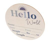 JOINPAYA Disques Étapes De Panneau De Naissance Avec Cercles Bois Centres De Table Pour Shower Décoration De Table Bois Accessoires Annonce De Naissance