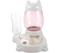 JOINPAYA Distributeur Automatique Croquettes et Eau pour Chiens et Chats Mangeoire et Pratique pour Chiots et Animaux Domestiques Distributeur de Nourriture Automatisé Gris