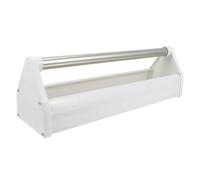 JOINPAYA Distributeur Mangeoire Pigeon Plastique Renforcé Résistant à Usure Bac Alimentaire pour Cage à Oiseaux Convient pour Petits Oiseaux et Pigeons Facile à Nettoyer Blanc