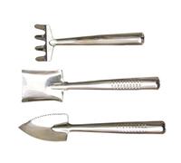 JOINPAYA Doutils de Jardinage Mini Acier Inoxydable Pelle et Râteau Résistants à Kit et Robuste pour Jardinage Extérieur et Plantes