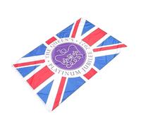 JOINPAYA Drapeau 70E Anniversaire Reine Élisabeth Ii Jardin 90X150 CM Drapeau en Polyester Solide Décoration Extérieure pour Fête Utilisation Intérieure et Extérieure