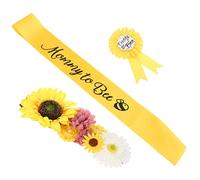 JOINPAYA Écharpe Future Maman Ceinture Fleurie Accessoires Décoratifs pour Shower Corsage pour Futur Papa