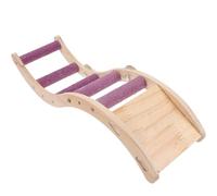 JOINPAYA Échelle pour Perroquet Bois Escalade pour Cage Accessoire de Grimpe pour Perruches Cockatiels et Oiseaux de Moyenne Favorise Jeu et Hygiène