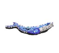 JOINPAYA Écusson Baleine en Tissu à Coudre Perles et Strass Décor Marin pour Pulls et Vestes Appliqué DIY Créatif Motif Animal Marin Accessoire Couture Facile pour Vêtements