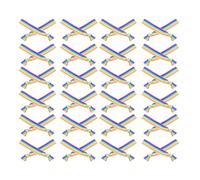 JOINPAYA Élastiques à Cheveux et Bracelets Colorés 50pcs Chinlon Faits Main pour Enfants Accessoires pour École et Festivals