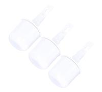 JOINPAYA Embout de canne à boule pour plus de stabilité, 3 pièces, caoutchouc blanc de rechange, pour canne de marche aveugle, intérieur et extérieur