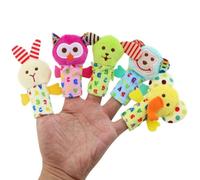 JOINPAYA Ensemble de 10 Marionnettes à Doigts en Peluche Douce 5 Animaux Assortis Jouets pour Doigts Adaptés aux Garçon et Filles pour Raconter des Histoires et Jeu Interactif la Maison