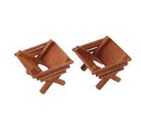 JOINPAYA Ensemble de 2 Pièces de Décorations Nativité en Bois Rustique, Miniatures Stables et Robustes pour Décoration de Noël Intérieure, Ambiance Chaleureuse et Naturelle Maison