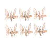 JOINPAYA Ensemble de 3 Pinces à Cheveux en Métal Doré, Clips pour Fille sans Distinction de Côté, Accessoires Coiffure Légers et Compacts, pour Décoration et Tenue Quotidienne