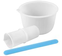 JOINPAYA Ensemble de 6 Gobelets Mélangeurs en Silicone pour Résine Époxy, Kit D’outils DIY pour Fabrication de Bijoux, Gobelets Doseurs Précis Transparents, Accessoires pour Moulage