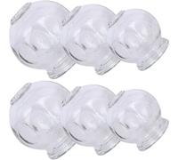 JOINPAYA Ensemble de 6 Ventouses en Verre Épaissi pour Massage par Vide, du Métabolisme, pour Relaxation Musculaire à Domicile