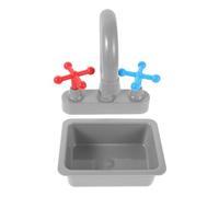 JOINPAYA Ensemble la Cuisine Garçon et Filles Mini Évier et Robinet Imitation Réaliste Plastique Léger Accessoires Jeu de Rôle Lavage Évier Garçon Fille 3-8 Ans
