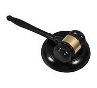 JOINPAYA Ensemble Maillet de Juge en Bois Massif avec Bloc Sonore Marteau de Cour Professionnel 1 Pièce Outil Judiciaire Polyvalent pour Commissaires-Priseurs Usage Décoratif et Ludique