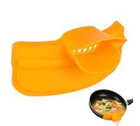 JOINPAYA Entonnoir en Silicone Jaune pour Casserole et Bol, Design Mignon, Évite les Déversements, Facilite L'égouttage Cuisine