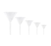 JOINPAYA Entonnoir triangulaire Équipement de laboratoire en verre 5 pièces pour expériences scientifiques et chimie analytique, transfert d’essences, résistance aux chocs mécaniques et