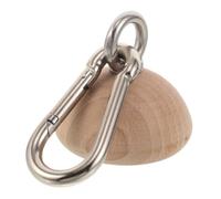 JOINPAYA Entraîneur de Force de Préhension en Bois Kaki Ergonomique en Demi-sphère Surface Antidérapante pour Grimpeurs, Améliore la Force du Bras en Extérieur ou Bureau