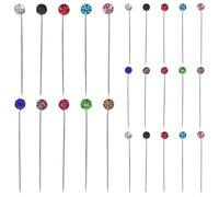 JOINPAYA Épingles à Foulard pour Hijab en Fer avec Capuchons de Sécurité Aiguilles 4 MM Multicolores Lot de 30 Broches Légères et Robustes pour Fixation de Foulards Accessoires pour