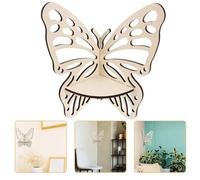 JOINPAYA Étagère d'angle Murale en Bois Naturel 1 Pièce, Rayonnage pour Livres et Présentoir Suspendu Bohème, Support Décoratif Multifonction pour Salon, Chambre et Bureau, Style Mural