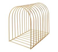 JOINPAYA Étagère de Bureau en Métal Demi-Circulaire à Plusieurs Niveaux | Fer, Couleur Or, Montage Flexible, Support Stable, Solution Gain de Place, pour Espace de Travail