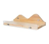 JOINPAYA Étagère Murale Flottante en Bois Massif, Rangement Mural Gain de Place Style Rustique et Moderne Installation Facile Instructions Incluses Cuisine et Couloir