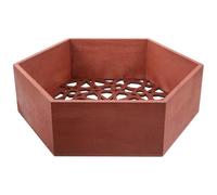 JOINPAYA Étagère Murale Flottante Hexagonale en Bois Naturel, Décoration Murale Hexagone, Étagère de Rangement Cuisine et Salle de Bain, 1 Pièce, Style Moderne et Pratique