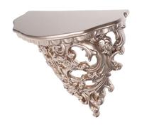 JOINPAYA Étagère Murale Flottante Sculptée en Résine Doré Clair, Petite Taille, Support de Rangement Décoratif Multifonctionnel pour Salon, Étagère de Rangement Murale Suspendue,