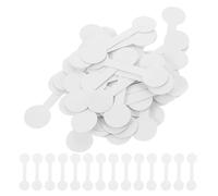 JOINPAYA Étiquettes Autocollantes Blanches pour Bijoux Petites Étiquettes Rondes en Papier Auto-Adhésives Lot de 100 Pièces pour Bagues Colliers et Boucles D’Oreilles pour Affichage de
