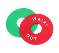 JOINPAYA Étiquettes de Classification Pvc pour Vanne Entrée et Sortie D'eau, Rappel de Sécurité Clair et Lumineux, Lot de 2 Pièces pour Guide des Points D'eau Industriel