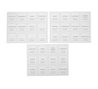 JOINPAYA Étiquettes pour Sirop de Café 25 Pouces Autocollants Alimentaires Imperméables et Inscriptibles 36 Pièces Blanches Réutilisables Résistantes à la Chaleur L'Humidité Cuisine