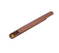 JOINPAYA Étui à Baguettes de Voyage en Bois de Noyer Noir Grand Format - Boîte de Rangement Portable pour Ustensiles Cuisine, Organisateur de Couverts Réutilisable, pour Repas