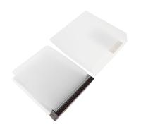 JOINPAYA Étui de Rangement pour CD en Plastique Marron, Organiseur de Dvd Compact et Portable, Boîtier de Cd-rom pour Rangement Gaming et Voyage