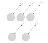 JOINPAYA Étuis de Câble Antivol Rétractables Facile à Utiliser Lot de 5 en Acier Blanc Longueur 90 Cm, pour Boutiques de Téléphones Mobiles et Expositions