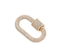 JOINPAYA Fermoir de Collier Multifonctionnel en Métal Doré Anneau Rond de 12 MM Accessoire DIY pour Création et Réparation de Bijoux Résistant à L’Usure Ternissement pour Bijoux