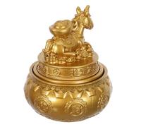 JOINPAYA Figurine Cheval Chinois en Alliage, Ornement Richesse, Table | Style Chinois Raffiné, Finition Brillante, pour Comptoirs et Étagères, Décor Festif Nouvel An