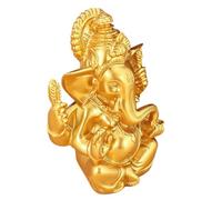 JOINPAYA Figurine de Ganesh en Résine Or, Statue Décorative Vintage