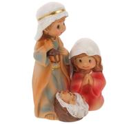 JOINPAYA Figurine de Jésus en Résine pour Décoration de Bureau et Maison, Design Cartoon Détails Élégants, Ambiance Festive et Couleur Solide pour Noël