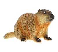 JOINPAYA Figurine de Marmotte Simulée M-2733 en Plastique Petite Sculpture Décorative pour Bureau et Maison Éducatif Animalier Réaliste Modèle D’Apprentissage pour Garçon et Filles