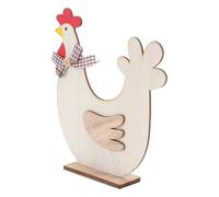 JOINPAYA Figurine de Pâques en Bois Beige de Poussin Style Cartoon, Décoration Festive pour Maison et Étagère, Présent Original pour Garçon et Filles